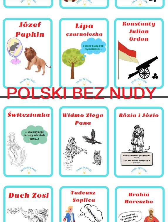 Czółko - bohaterowie lektur