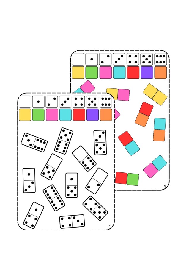Kolorowe domino - Dzień Kropki. Kodowanie