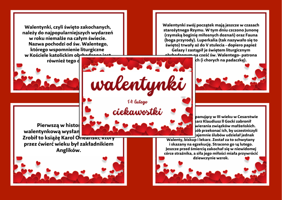 WALENTYNKI – gazetka – biblioteka – świetlica – 15 stron – wersja 2