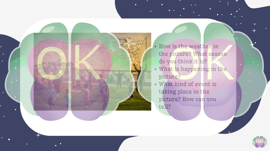 🖼️ Picture Talk – Speaking Practice for A1/A2 (opis obrazka, pytania, rozmowa o zdjęciu) angielski, picture talk, speaking, opis obrazka, pytania, A1, A2, konwersacje, egzamin ósmoklasisty, komunikacja, warm-up, rozmowa po angielsku, ESL, EFL, język angi