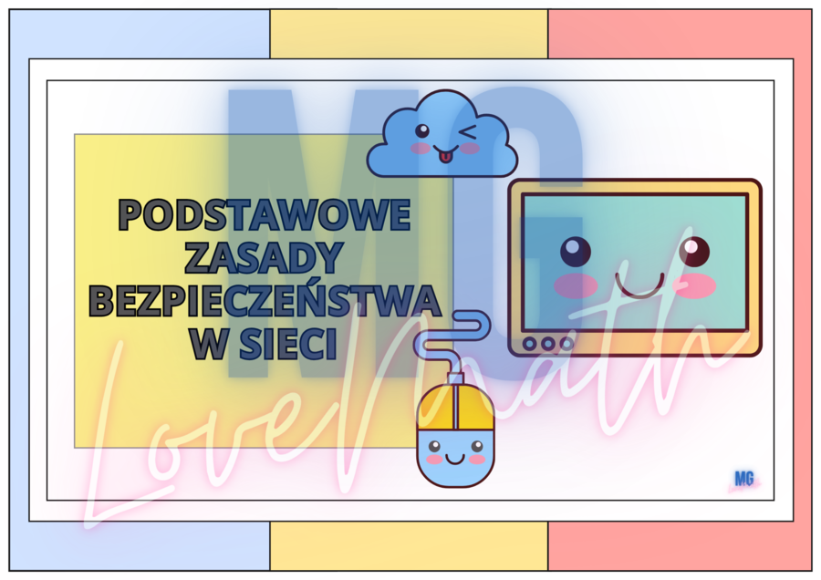 Podstawowe zasady bezpieczeństwa w sieci - gazetka do pracowni komputerowej, prezentacja