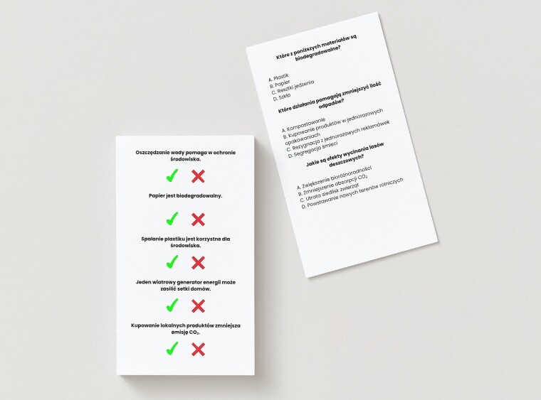 Quiz ekologiczny. Zasada 3R. Czym jest ekologia? Prawda czy Fałsz? Quiz wielokrotnego wyboru. Energia odnawialna.