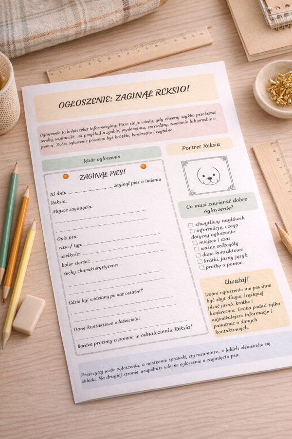 Ogłoszenie: zaginął Reksio!