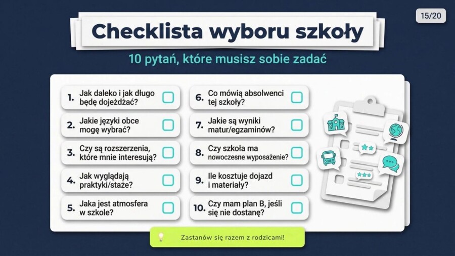 Ósmoklasista – Plan na przyszłość. Prezentacja/gazetka/materiał dla wychowawców/pedagogów/doradców zawodowych