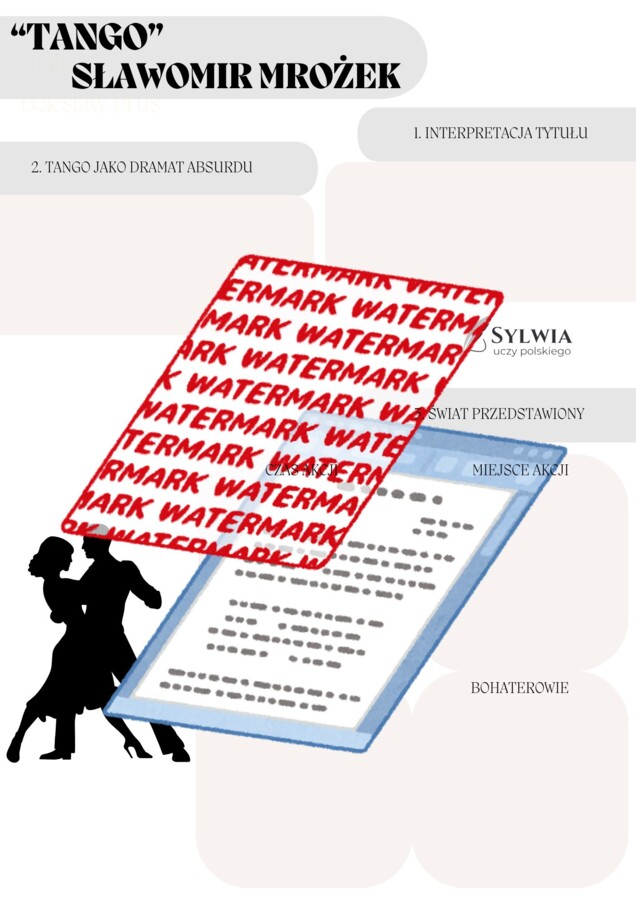 📒 Notatnik maturalny – Współczesność (wprowadzenie, Dżuma, Rok 1984, Tango, Górą Edek, Miejsce, Profesor Andrews w Warszawie, Podróże z Herodotem)