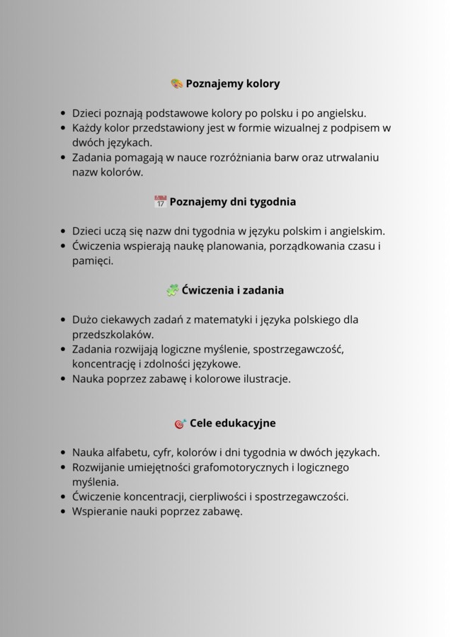 Materiały edukacyjne do najmłodszych - cyferki, literki i nie tylko