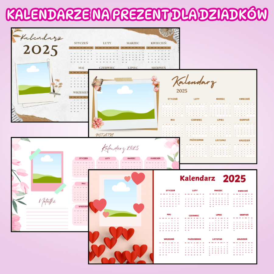 Kalendarze na prezent dla Babci i Dziadka