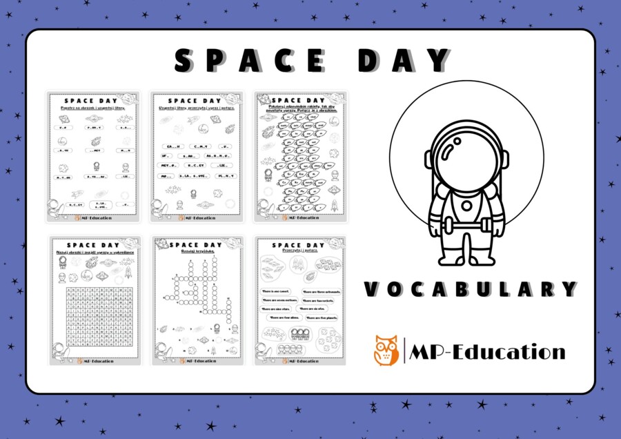 Space Day - Vocabulary (Dzień Kosmosu słownictwo)