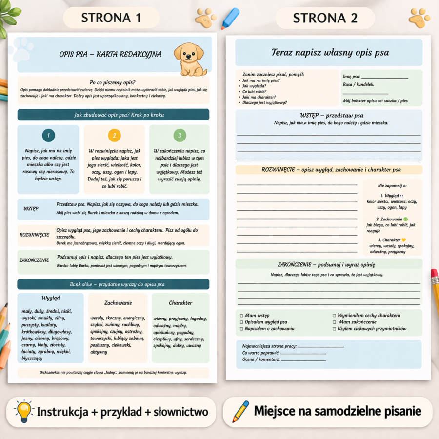 Opis psa – karta redakcyjna
