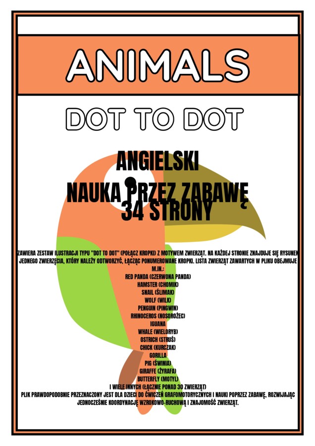 ANGIELSKI Nauka przez zabawę 34 strony