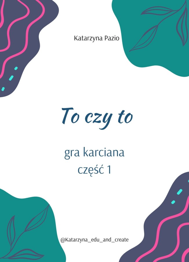 To czy To, gra karciana, część 1