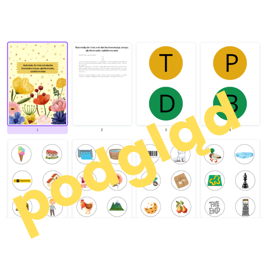 KLAMERKI - ćwiczenia słuchu fonematycznego + więcej!