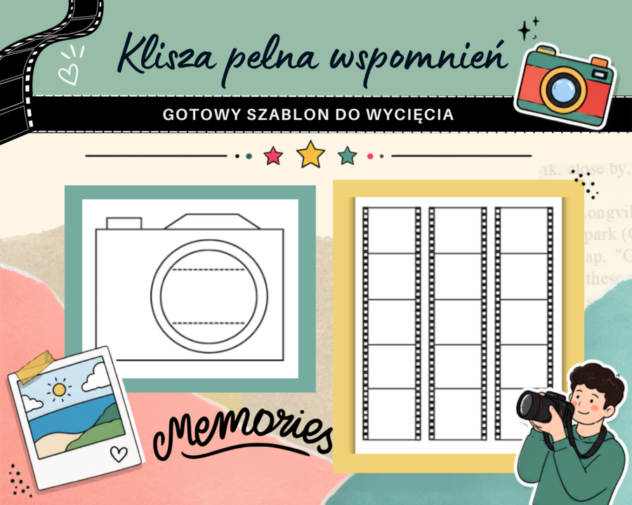 Klisza Pełna Wspomnień – Wycinanka / Szablon Aparatu