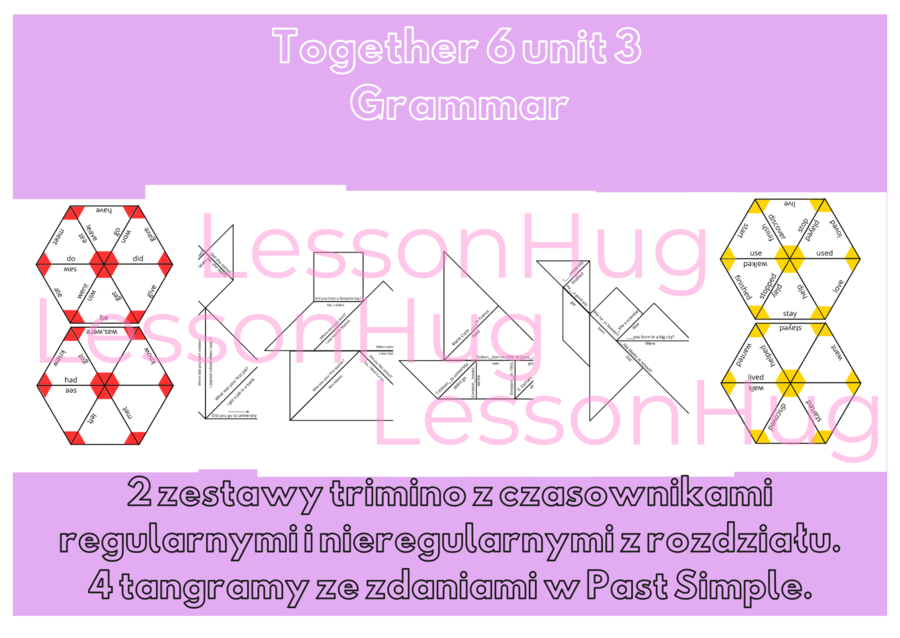 Together 6 unit 3 grammar trimino&tangrams