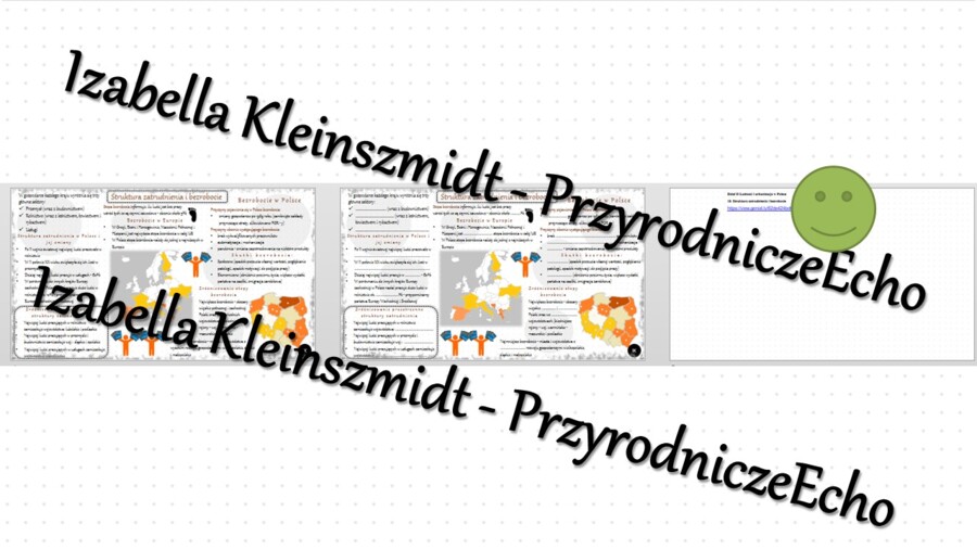 Minizestaw na temat „Struktura zatrudnienia i bezrobocie” – sketchnotka + karta pracy w power point + gratisowy link do prezentacji multimedialnej niekomercyjnej wykonanej w genial.ly do indywidualnego pobrania i użycia do celów niekomercyjnych. Geografi