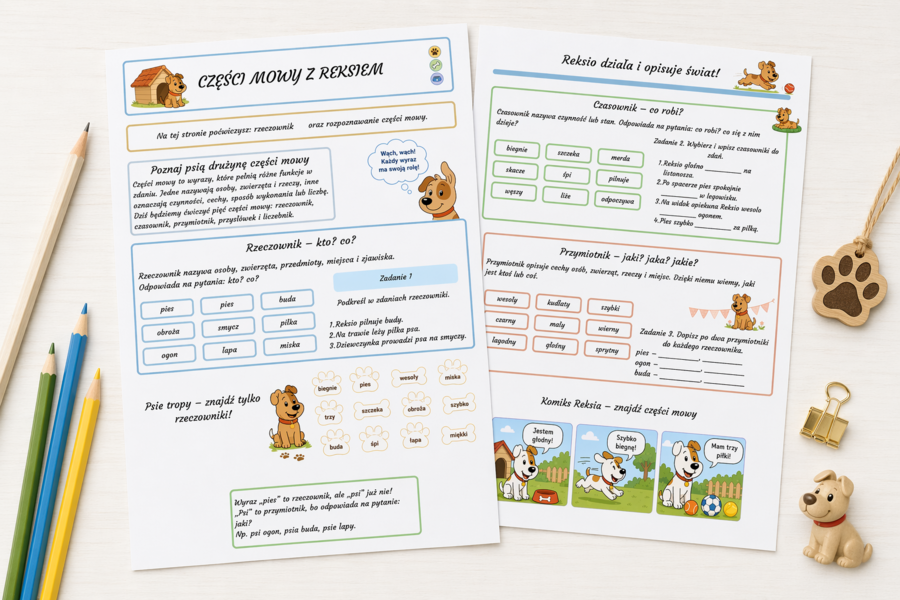 Części mowy z Reksiem