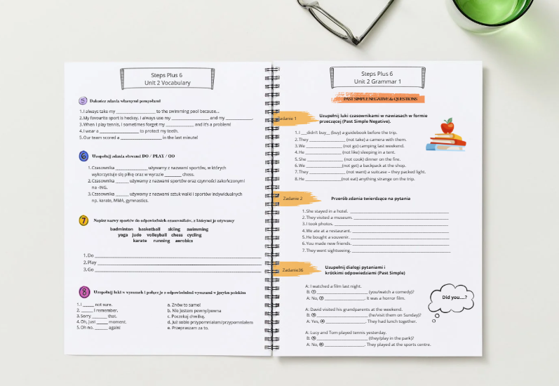 📋 Steps Plus 6 - Unit 2 - Karty Pracy - Worksheets