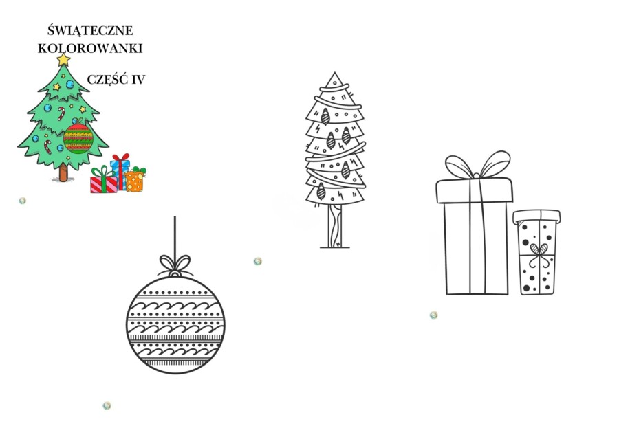 ŚWIĄTECZNE KOLOROWANKI. CZĘŚĆ IV