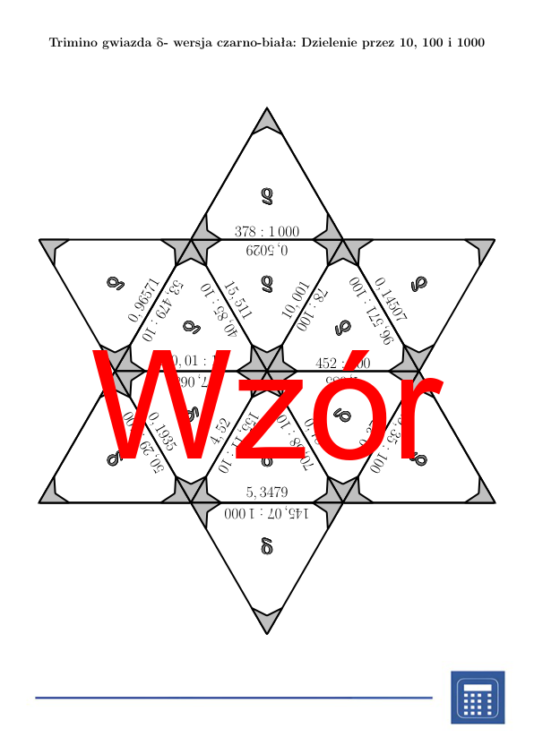 Trimino - Dzielenie przez 10, 100 i 1000 | matematyka