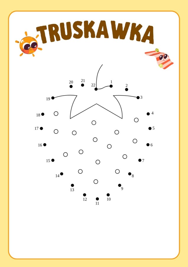Połącz kropki, przedszkole