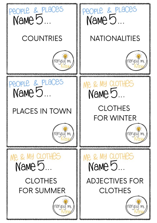 Name 5,  Together IV , powtórka słownictwa i zagadnień gramatycznych dla klasy 4