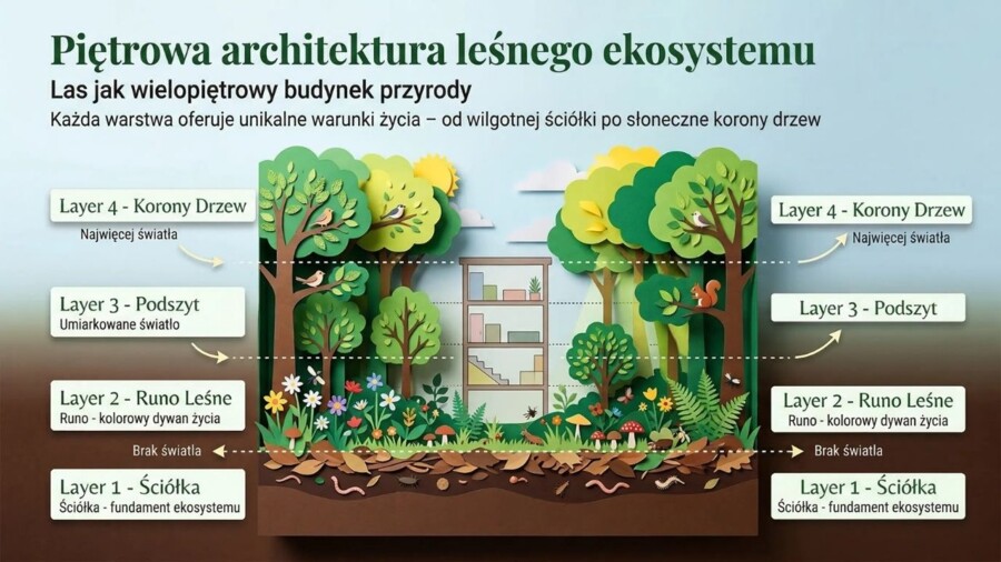 Las, Dzień Lasu, ekosystem leśny - prezentacja, plansze, gazetka