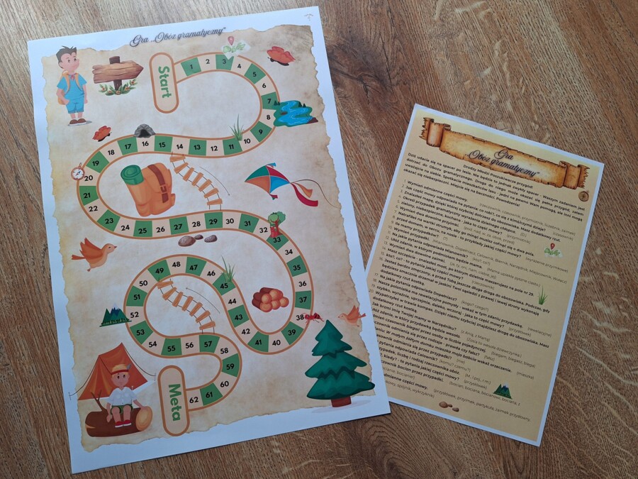 Gra - Obóz gramatyczny, egzamin ósmoklasisty