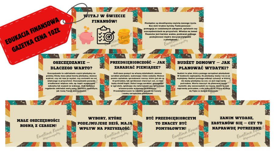 EDUKACJA FINANSOWA - gazetka szkolna do szkoły podstawowej