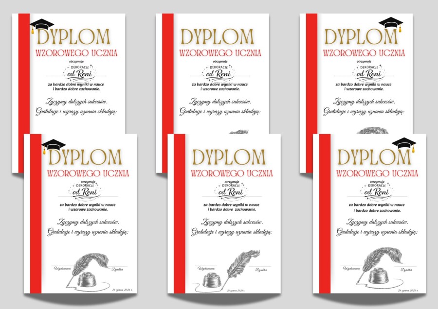 Dyplomy Wzorowego Ucznia