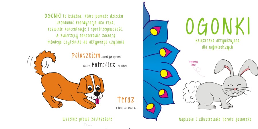 Przedszkole . Ogonki - książeczka aktywizująca dla najmłodszych