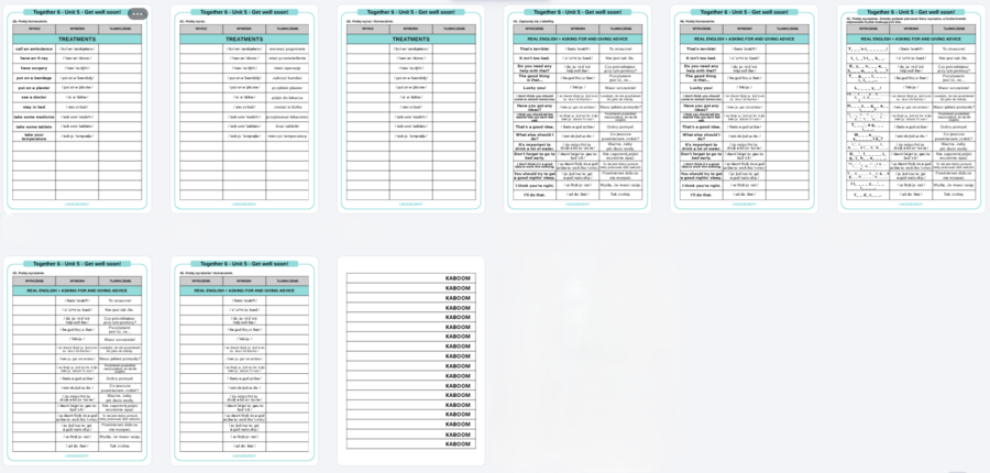 Together 6, Unit 5 - słownictwo
