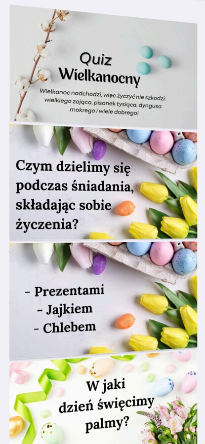 Quiz Wielkanocny