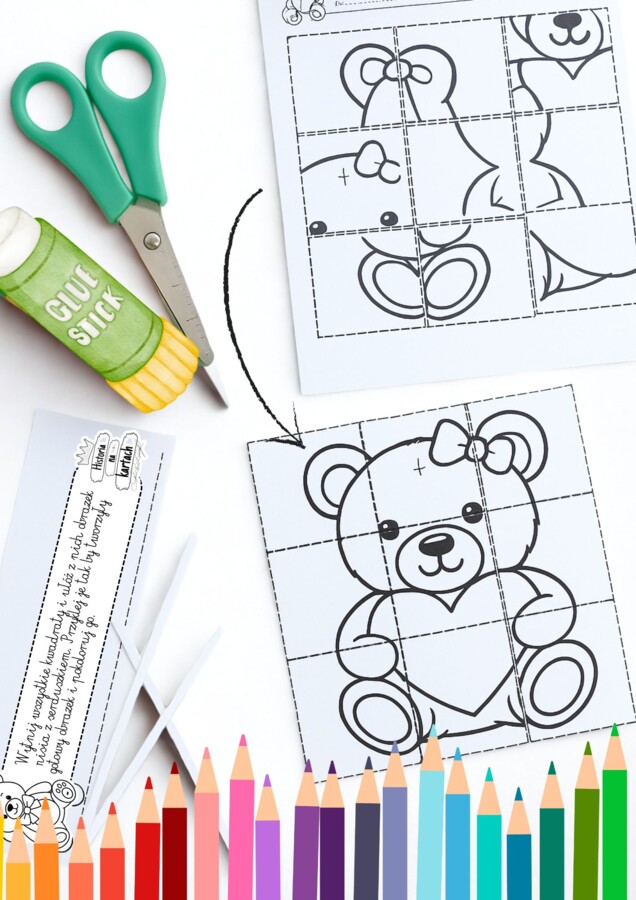 Dzień Pluszowego Misia - wklejka/karta pracy