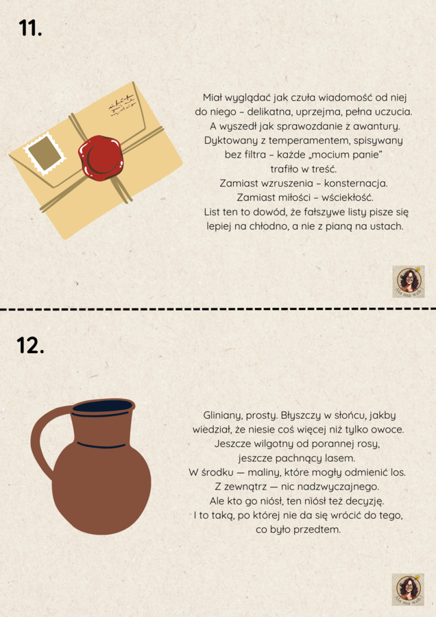 "Literacki antykwariat"- przedmioty związane z treścią lektur klas 7-8.