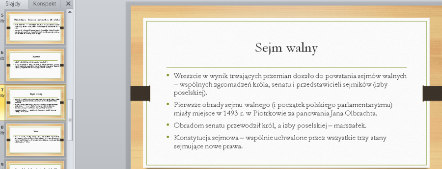 W Rzeczypospolitej szlacheckiej - prezentacja