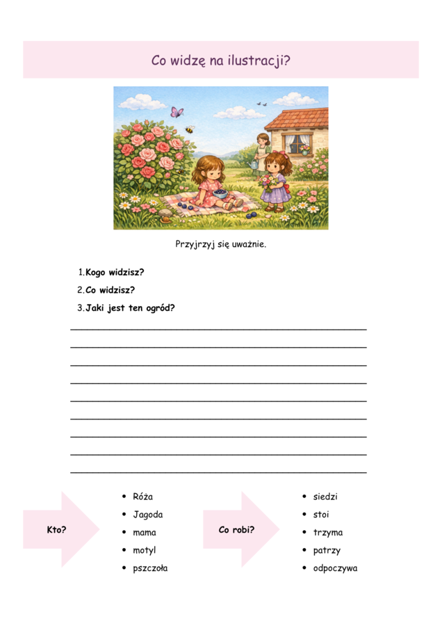 Letni dzień Róży i Jagody