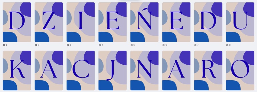 DZIEŃ EDUKACJI NARODOWEJ - GIRLANDA NAPIS