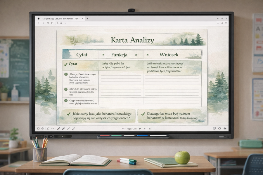 Las jako bohater literacki