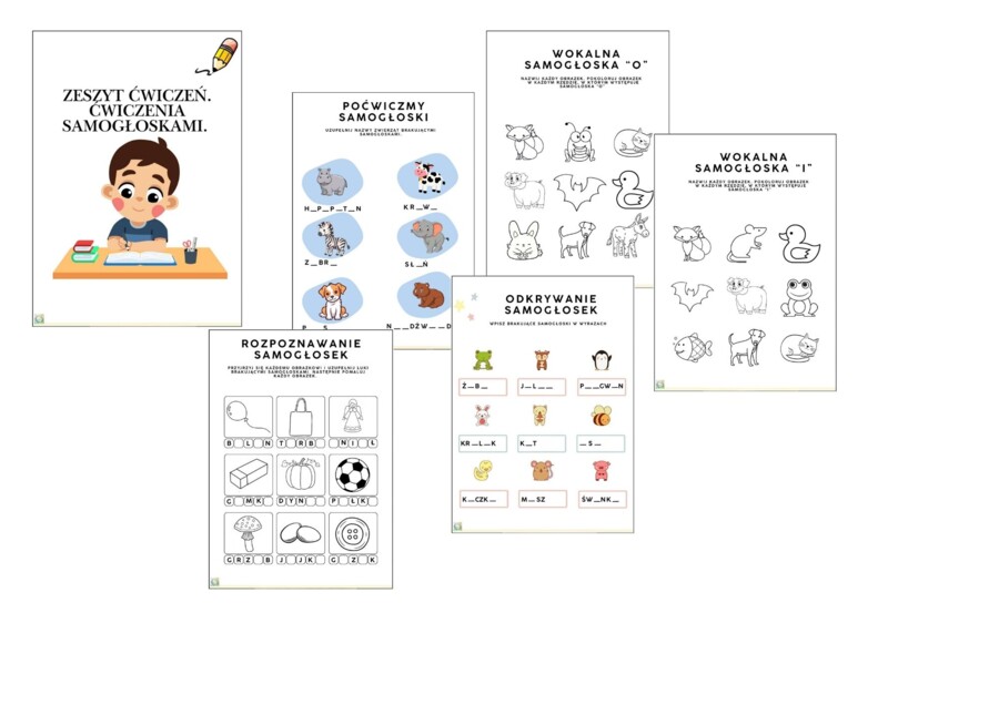 ZESZYT ĆWICZEŃ. ĆWICZENIA SAMOGŁOSKAMI