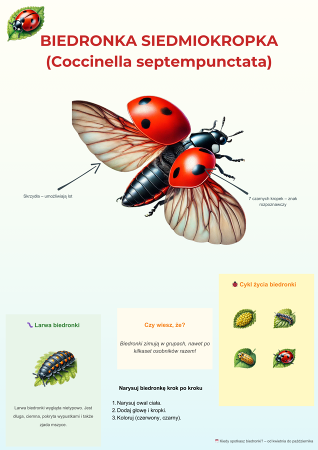 Kolorowe plansze edukacyjne. Gatunki zwierząt, roślin, grzybów, owadów.