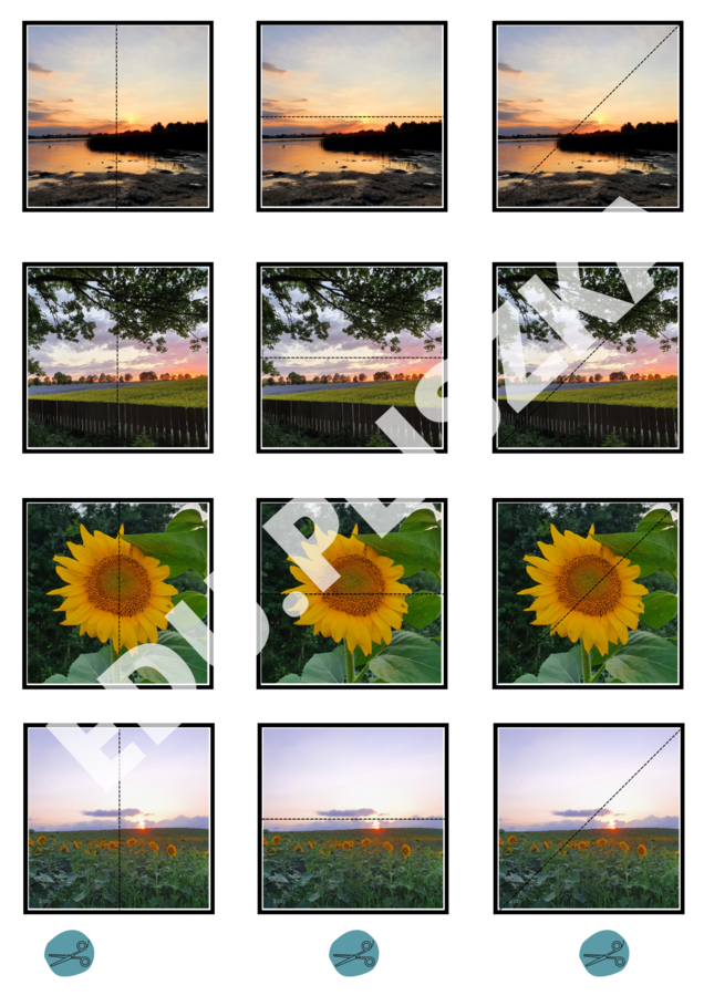 Pionowo, poziomo, na skos: pory roku