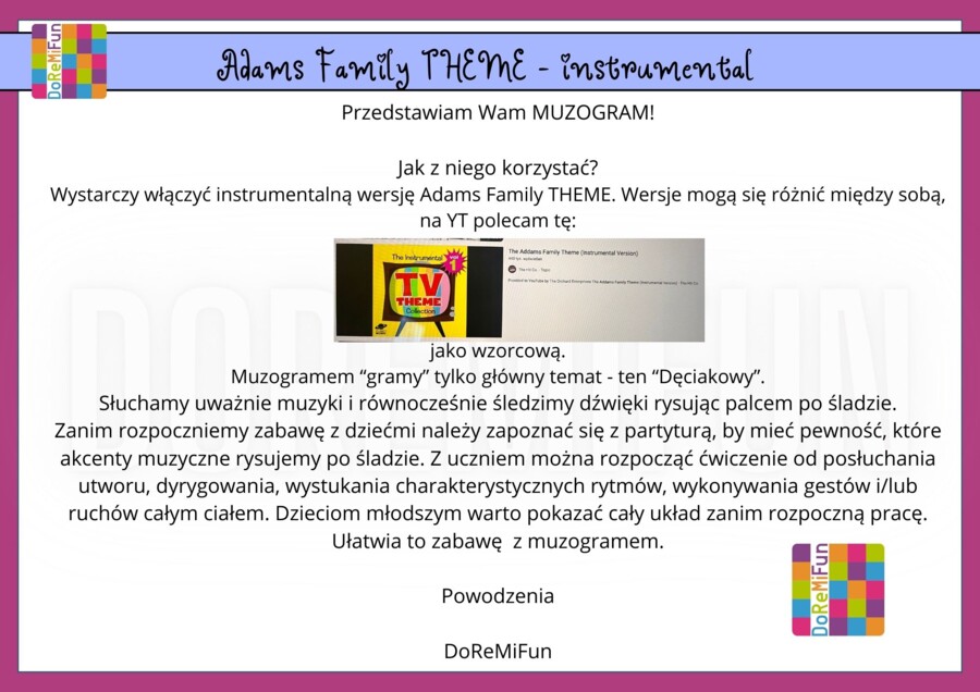 Muzogram - Rodzina Adamsów - muzyka z filmu
