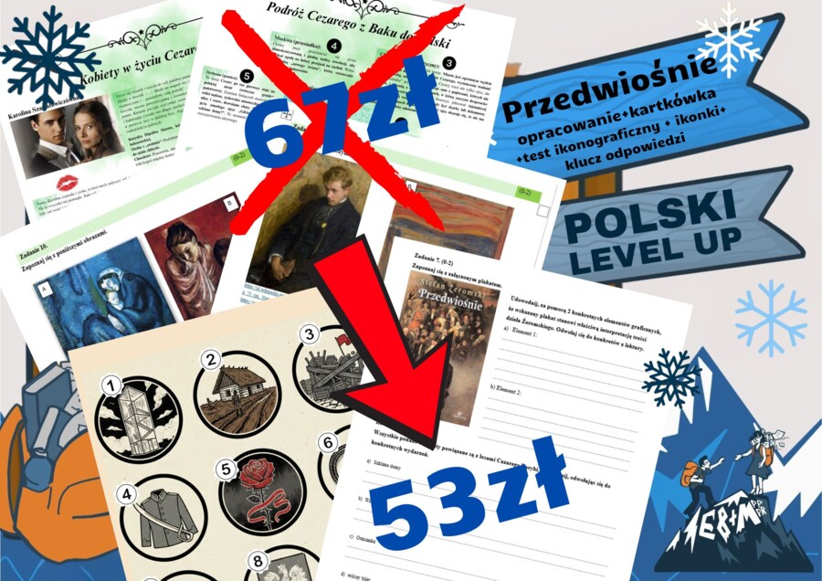 Przedwiośnie_pakiet 4 elementy_Polski Level Up