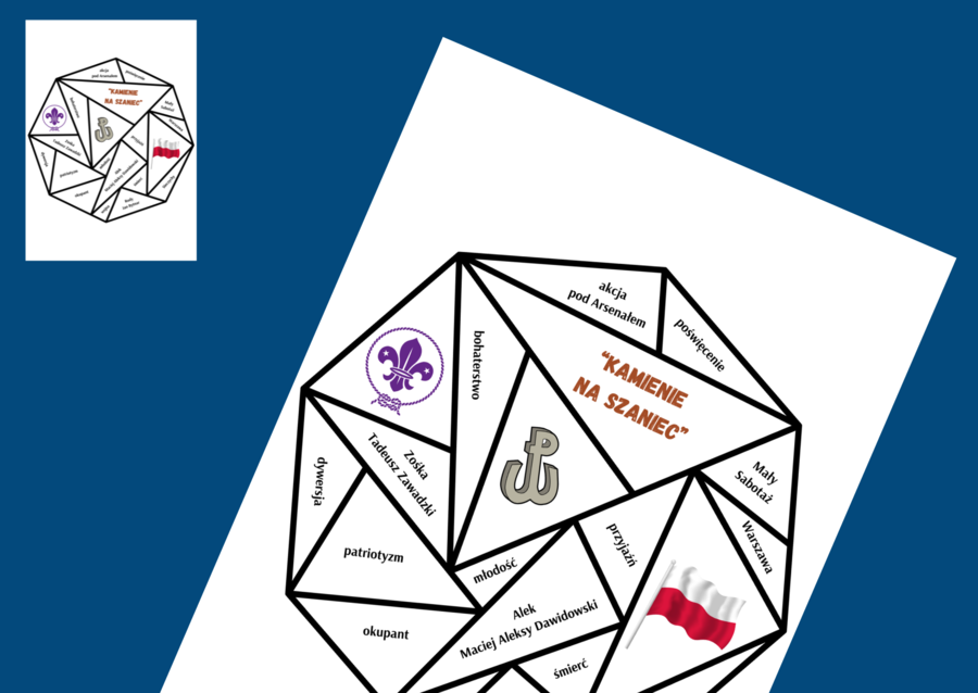 KAMIENIE NA SZANIEC – układanka – puzzle – egzamin – powtórka