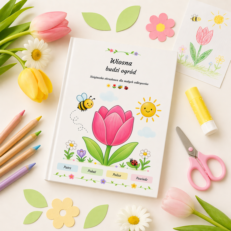 Wiosna budzi ogród – książeczka obrazkowa dla 3–4-latków
