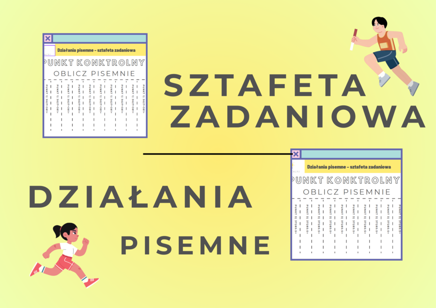 Sztafeta zadaniowa - działania pisemne