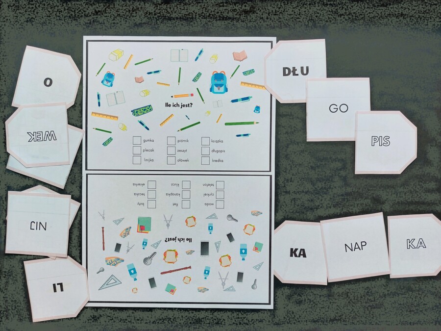 Co masz w plecaku? Ćwiczymy pisanie i czytanie po polsku! (polski dla obcokrajowców)