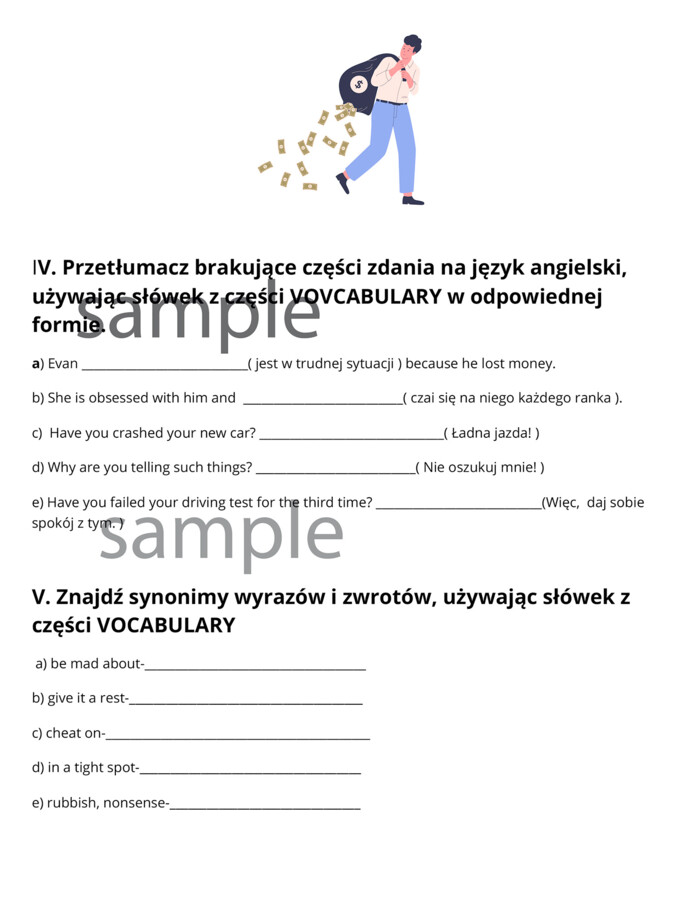 Słownictwo angielskie z seriali w ćwiczeniach - poziom B1