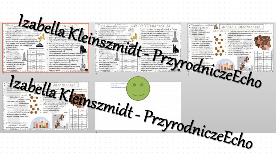 Minizestaw na temat „Miasta” – sketchnotka + karta pracy w power point + gratisowy link do prezentacji multimedialnej niekomercyjnej wykonanej w genial.ly do indywidualnego pobrania i użycia do celów niekomercyjnych. Geografia 7, „Ludność i urbanizacja”