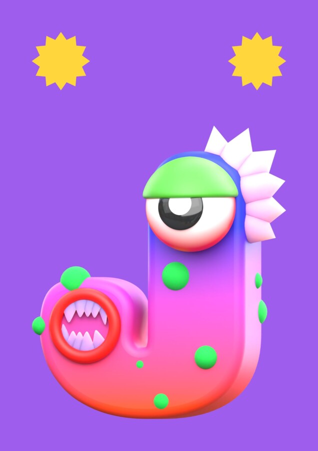 Girlanda „WAKACJE” – kolorowe literki z uroczymi potworkami!